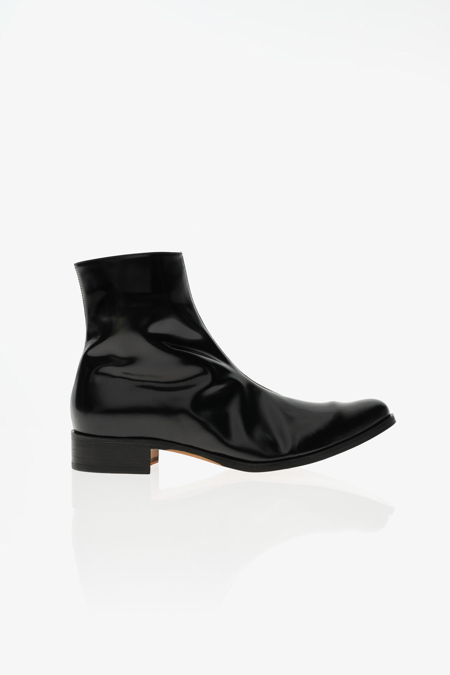 Мужские ботинки Zara Limited Edition Leather, цвет: Чёрный — фото 5