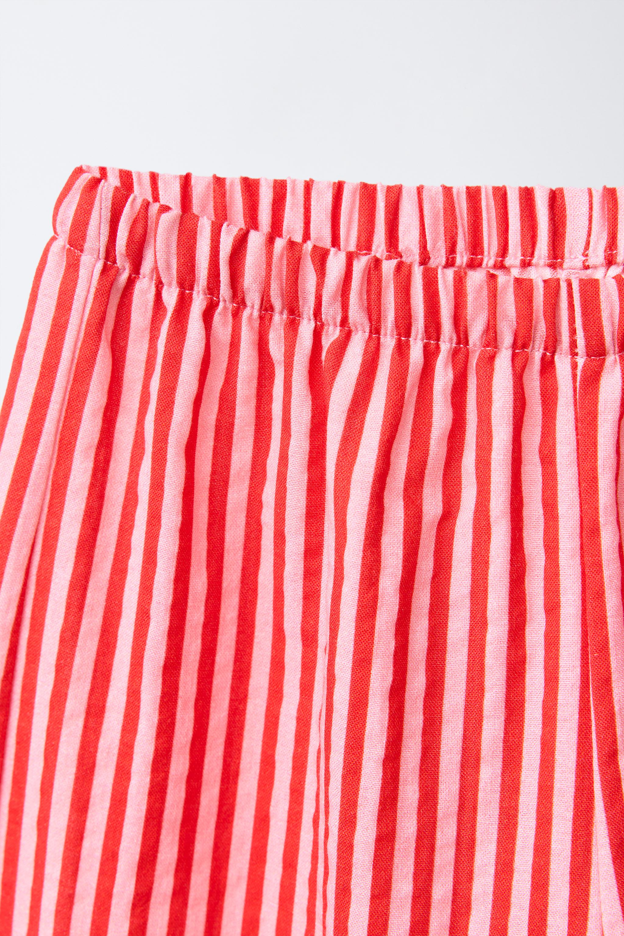 WAVY STRIPED BAGGY PANTS