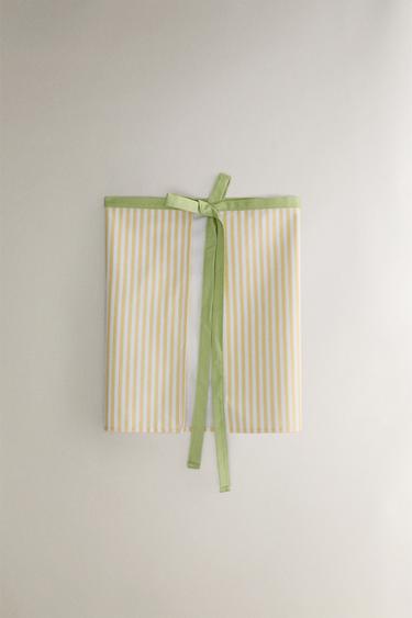 TABLIER DE CUISINE COTON RAYURES GLACES - Verdâtre de Zara - Image 3