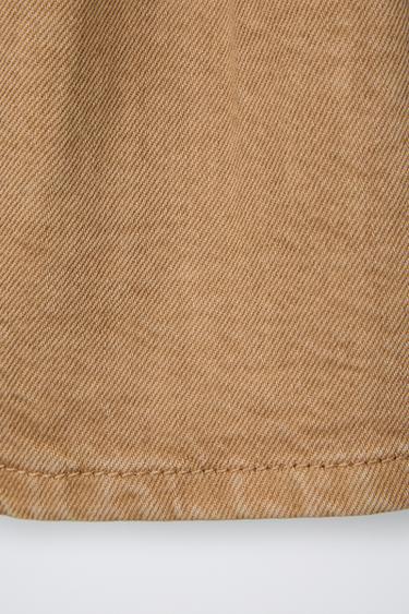 TWILL SKIRT WITH TIES - Caramel de Zara - Image 3