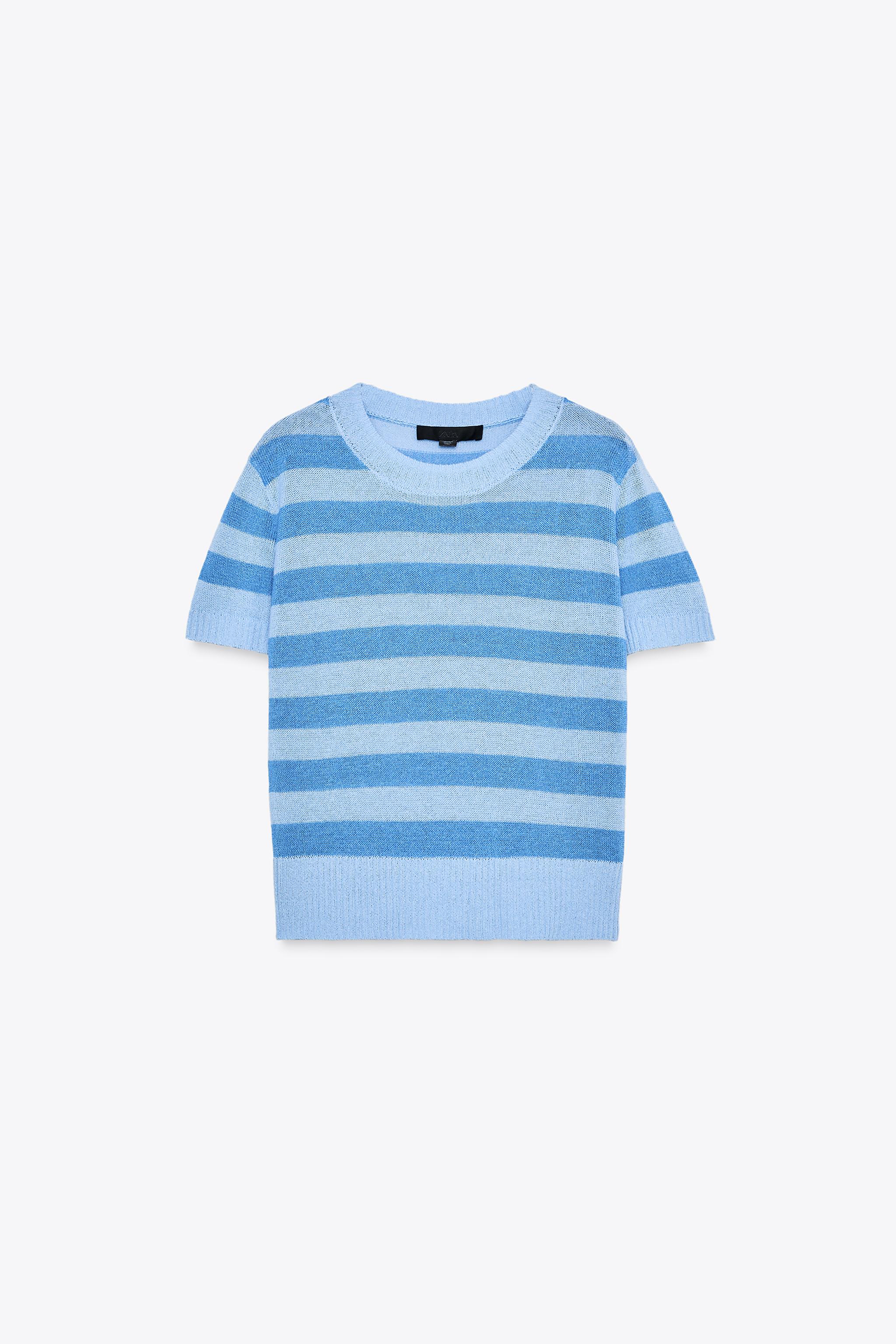 STRIPED KNIT TOP - striped | ZARA United States STRIPED KNIT TOP - striped | ZARA United States
