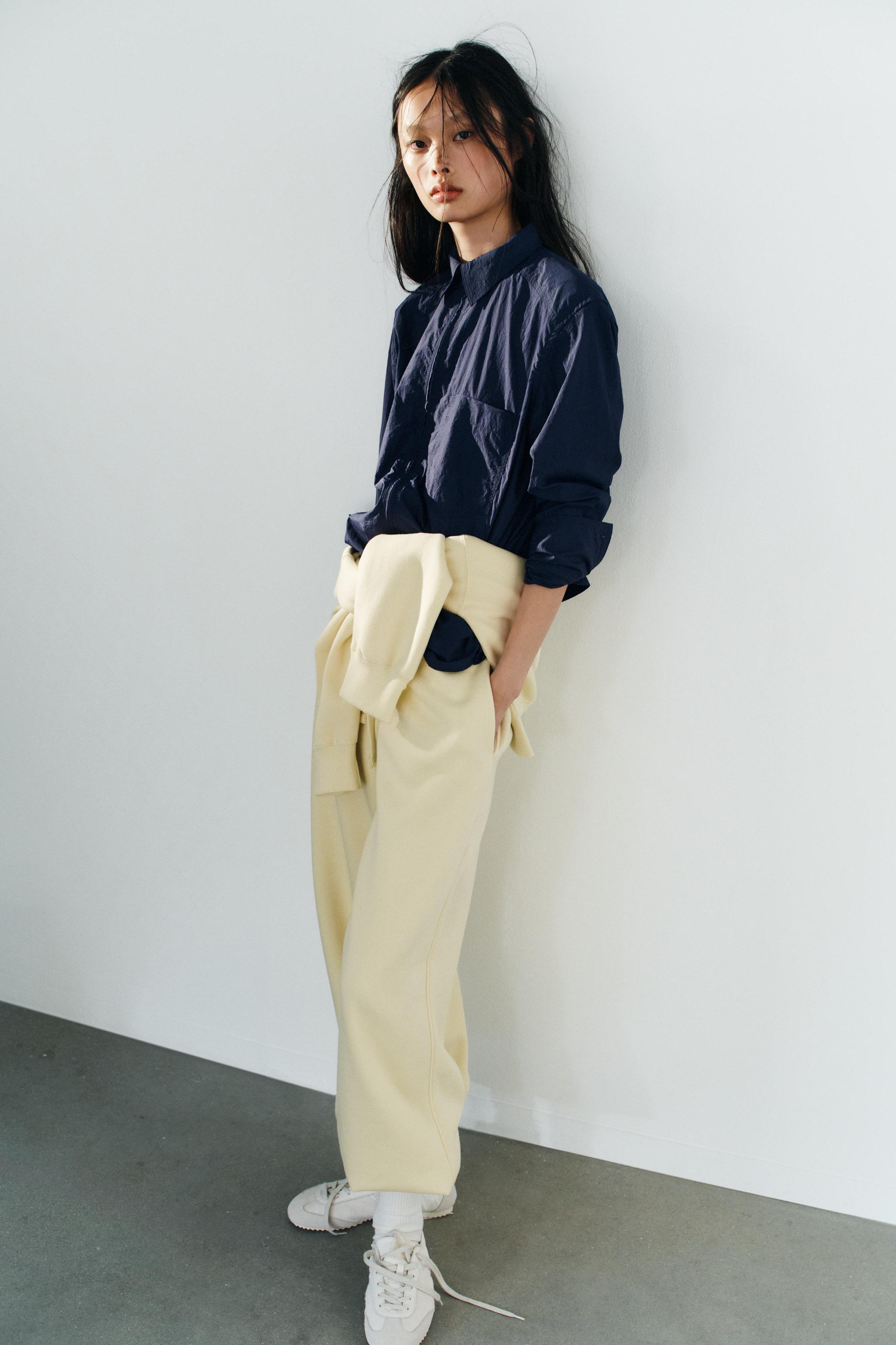 NYLON ZIP-UP SHIRT