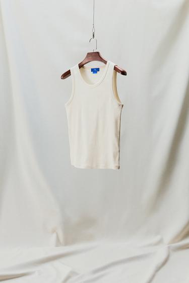 KANOTIERË JACQUARD ME VIJA X AARON LEVINE - Ngjyrë natyrale nga Zara