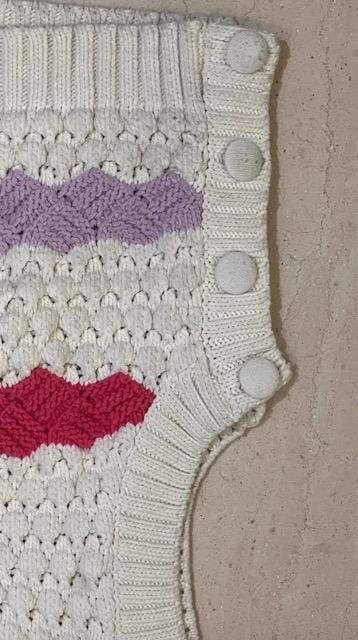 COLOUR BLOCK KNIT VEST - Image 3
