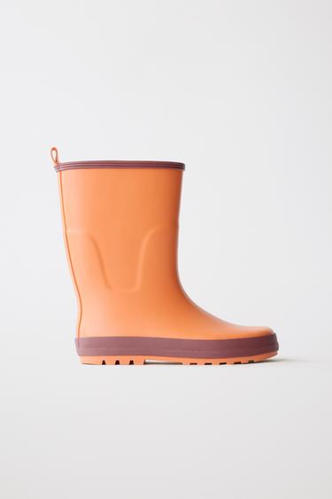 COLOUR BLOCK WELLIES - Orange by Zara