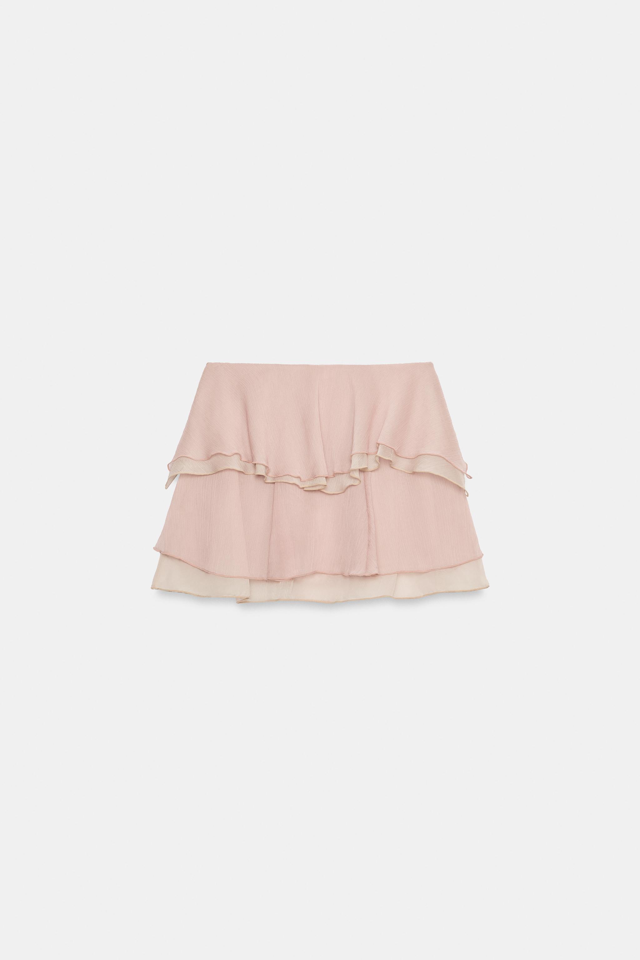 RUFFLED MINI SKIRT