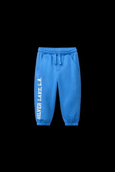 JOGGINGHOSE MIT TEXT - Hellblau von Zara - Bild 0