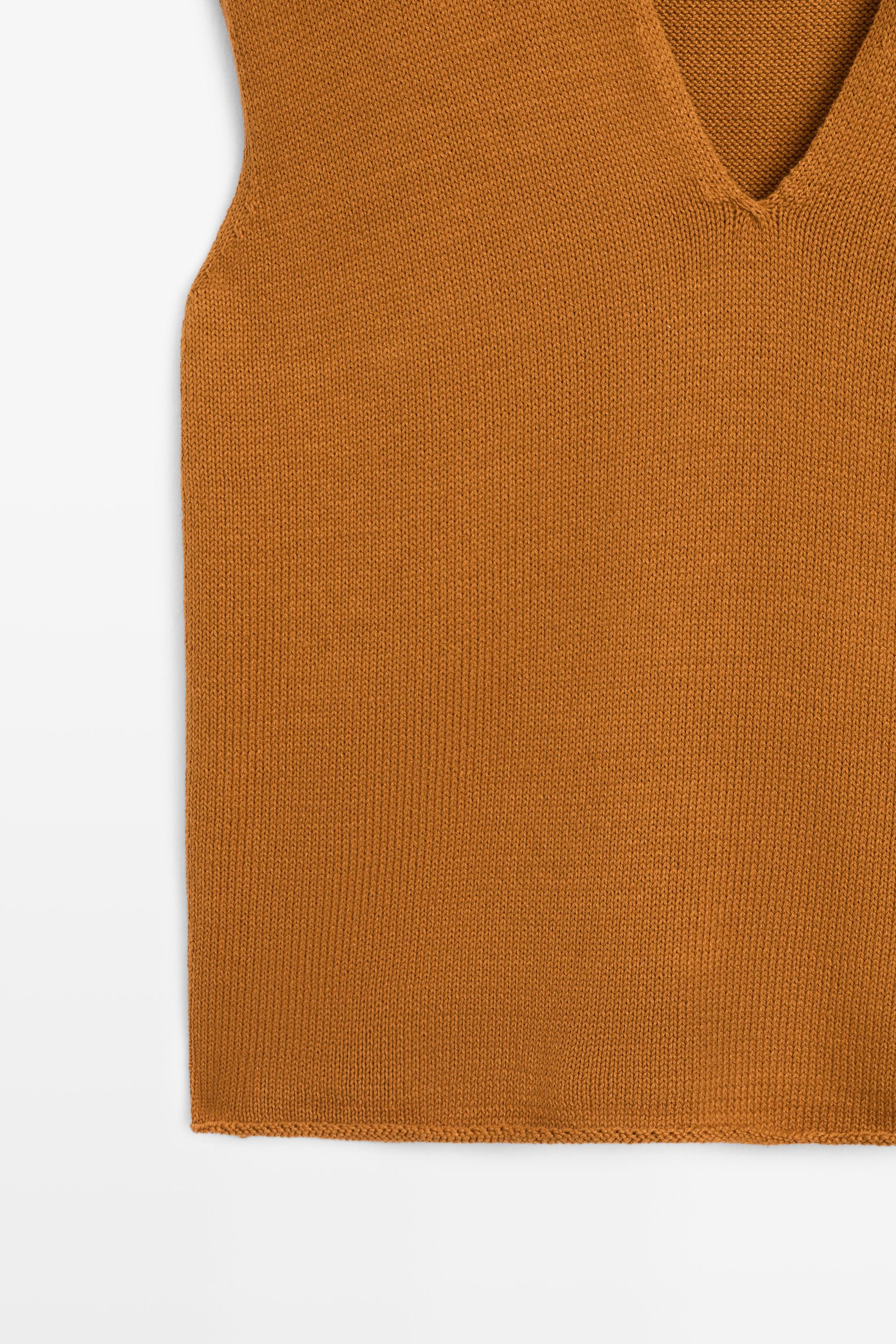 Gilet col en V 100 % coton - STUDIO