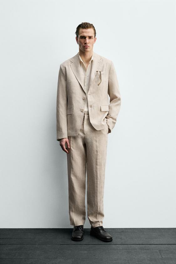 100% LINEN SUIT BLAZER