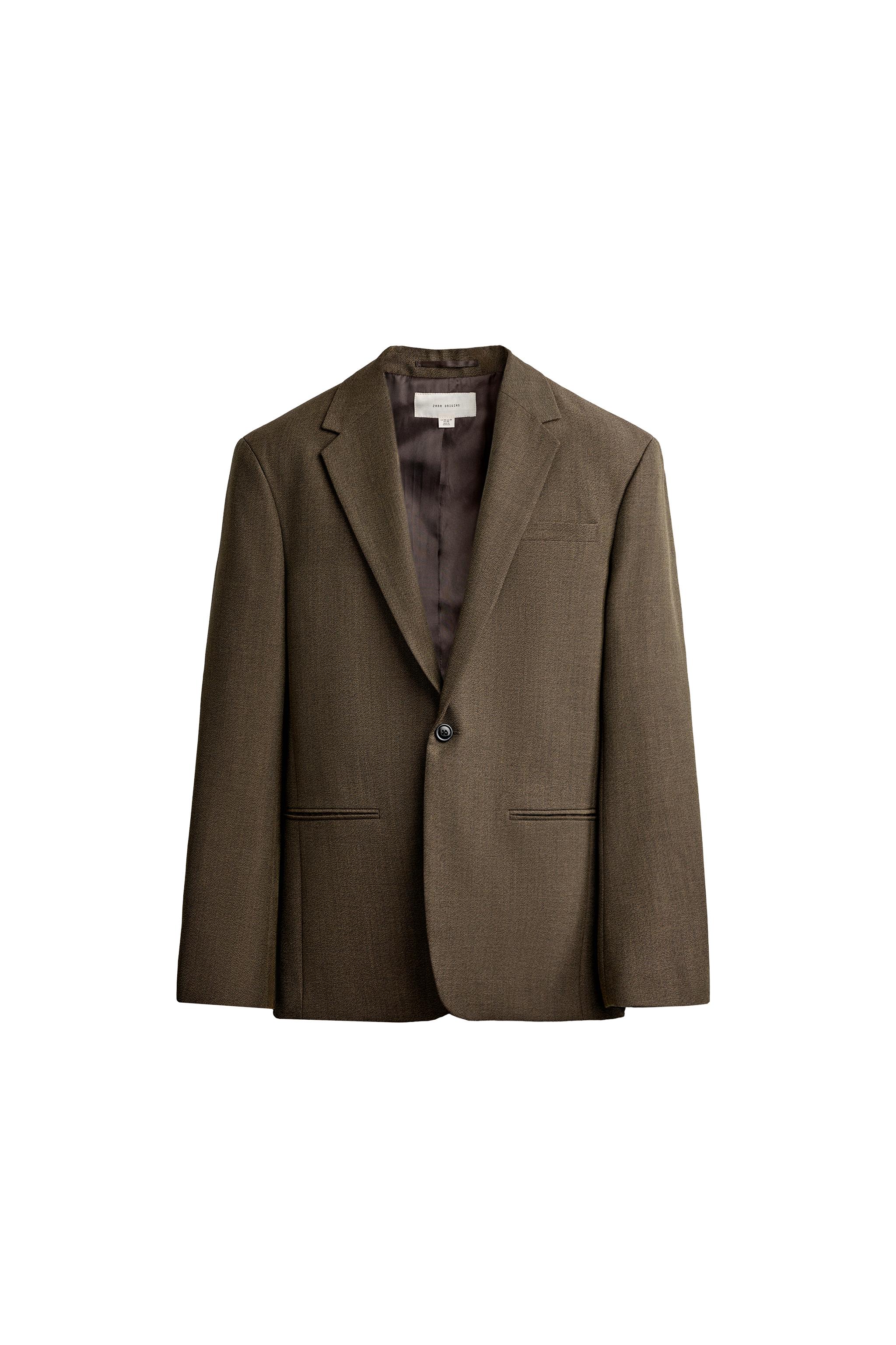 BLAZER REGULAR FIT TRAJE 100% LANA