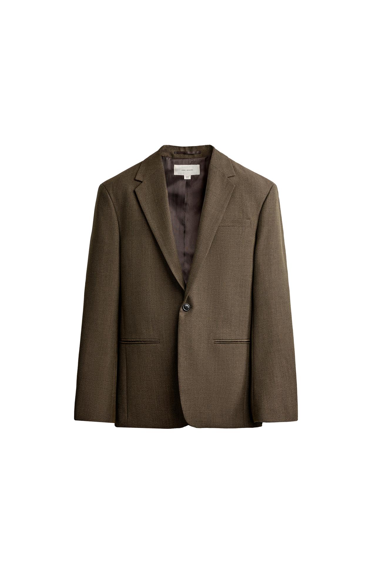 100% WOOL REGULAR FIT SUIT BLAZER