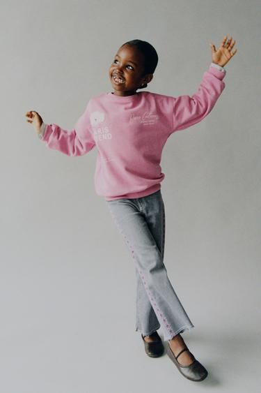 TERRY PATCH SWEATSHIRT - Mid-pink by Zara