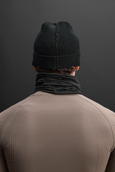 COMBINED FLEECE NECK WARMER - Black by Zara - Image 2