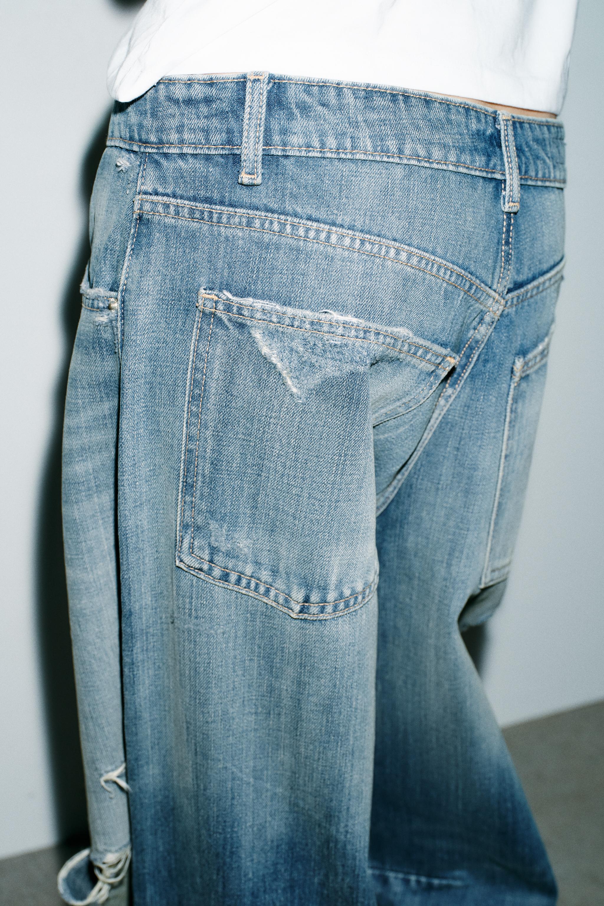 TRF MID-RISE BAGGY BALLOON JEANS