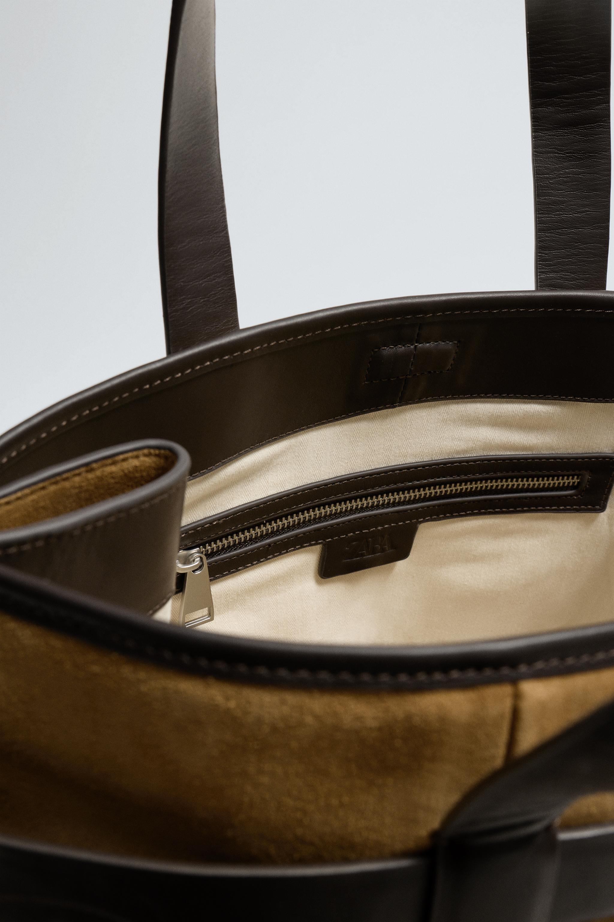 LEATHER SHOPPER BAG