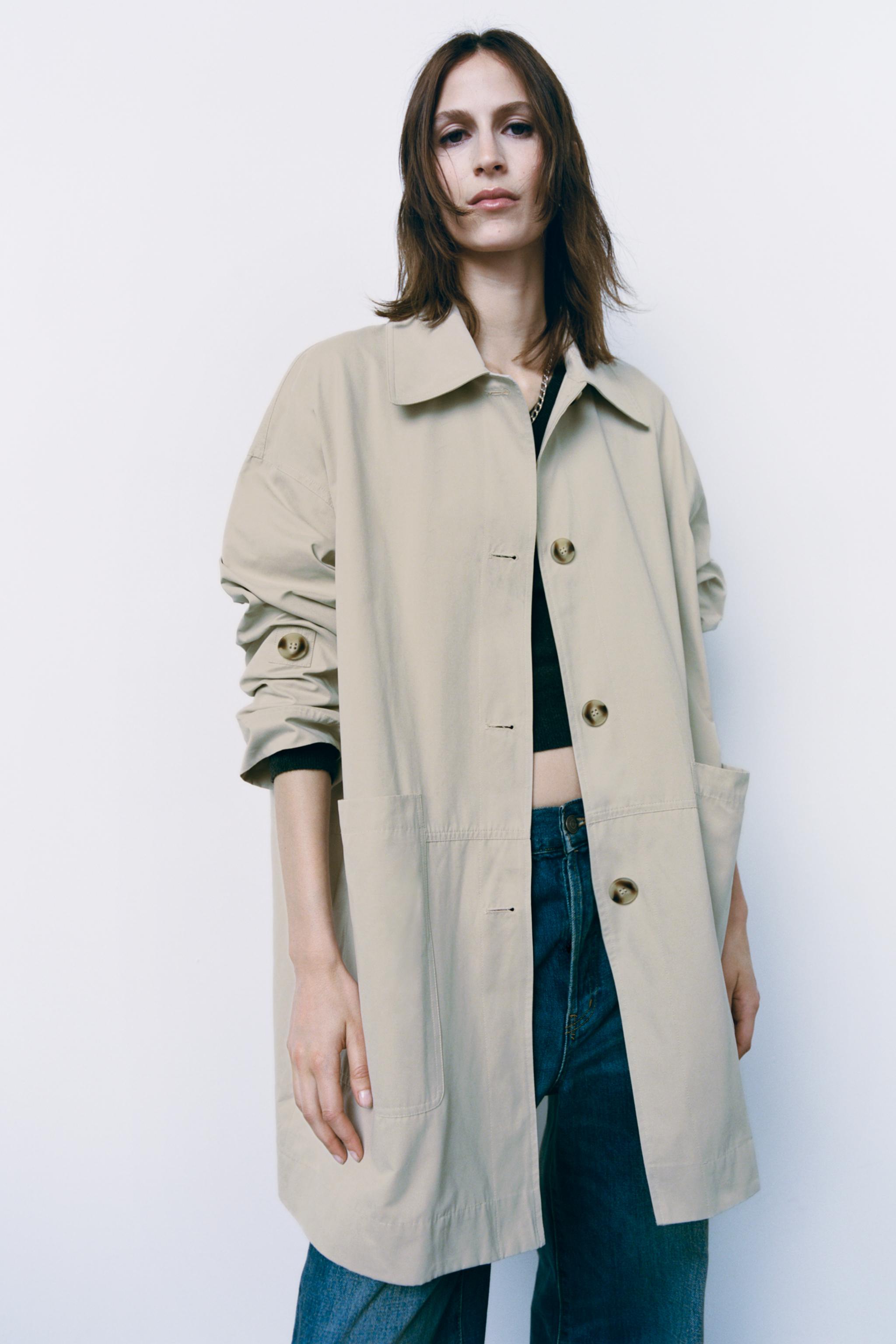 Zara trench coat outlet ladies