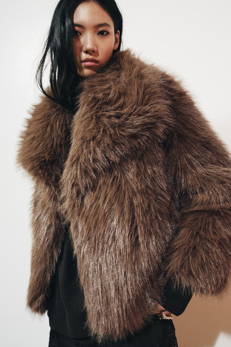 ZW COLLECTION FAUX FUR JACKET