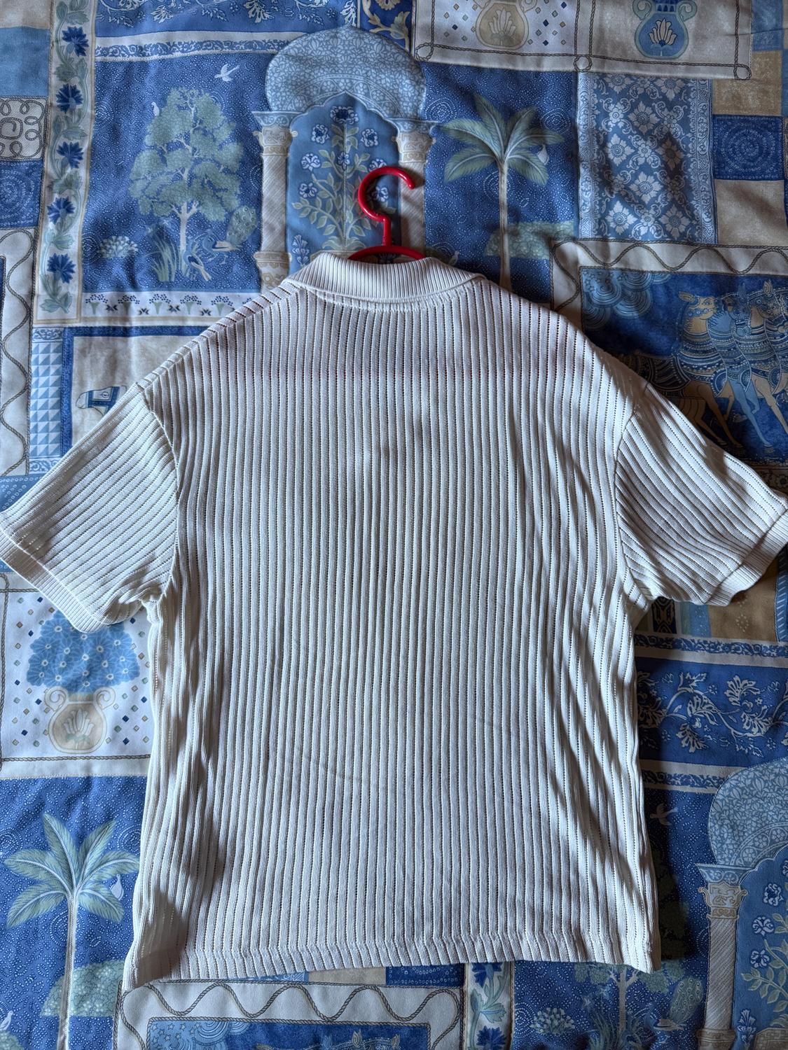 KNITTED OPENWORK POLO SHIRT - Image 2