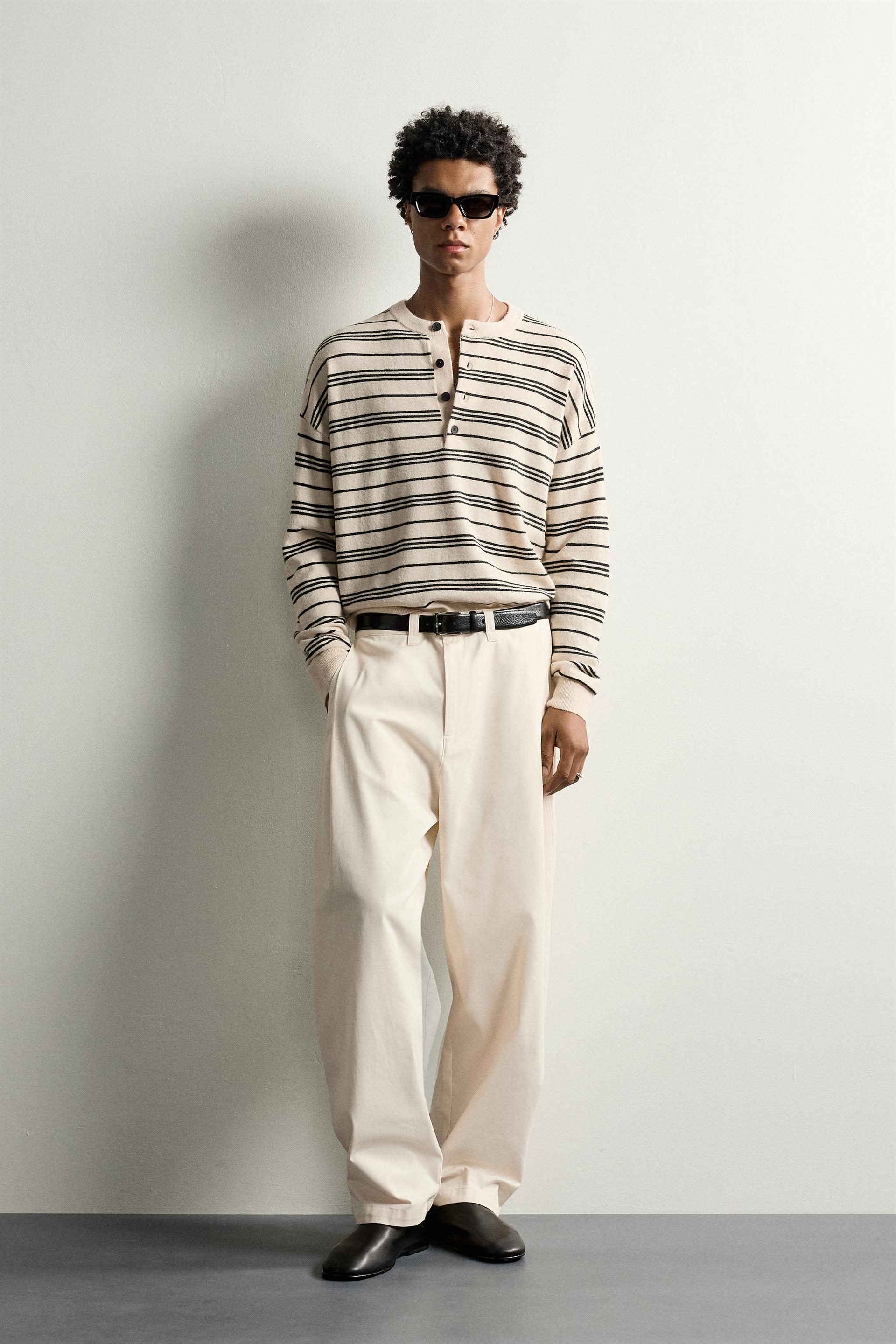 Balloon Fit Pleated Trousers