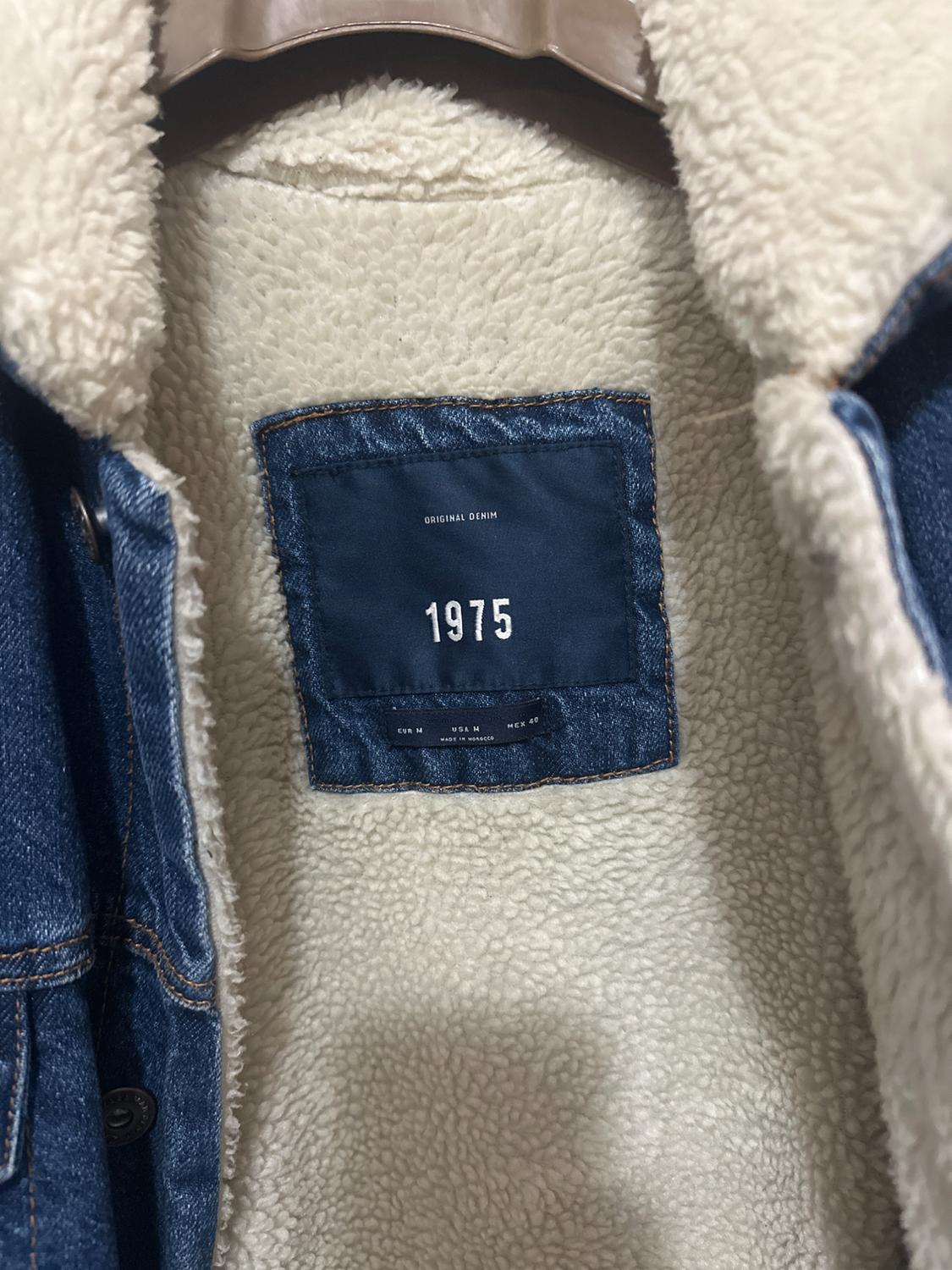 DENIM JACKET WITH FAUX SHEARLING - Image 2