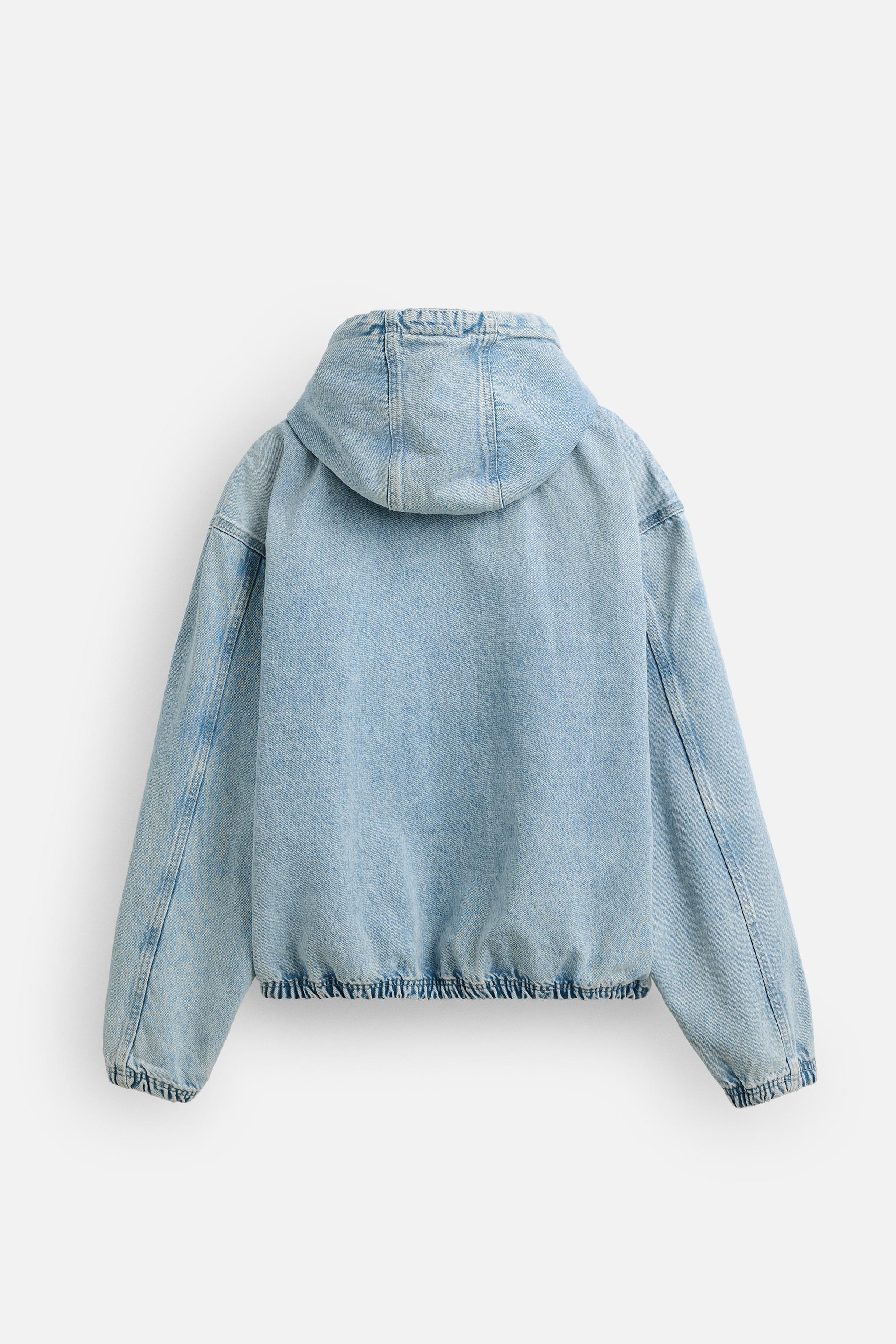 フード デニムジャケット - ライトブルー | ZARA Japan / 日本
