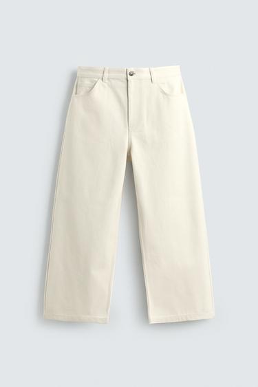 Zara MUGAVA LÕIKEGA PÜKSID - Light beige