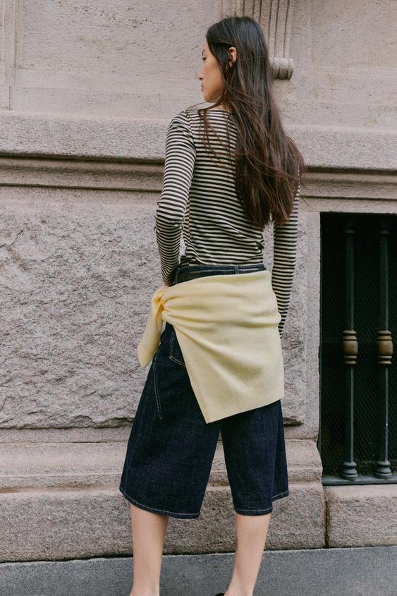 BOAT NECK T-SHIRT - striped by Zara - Image 5