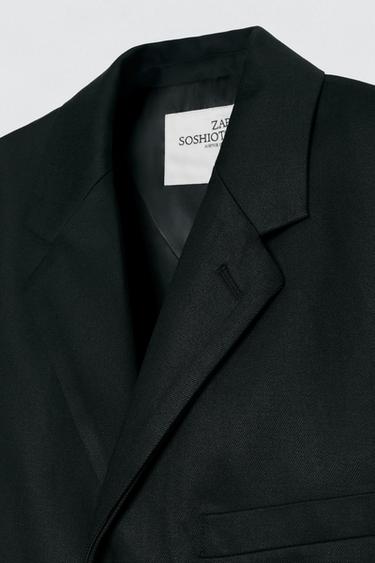 RELAXED FIT SUIT BLAZER SOSHIOTSUKI X ZARA - Black by Zara - Image 6