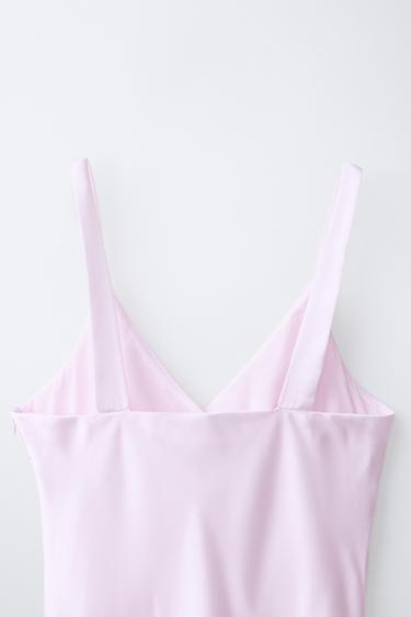SATIN DRESS - Light pink by Zara - Image 3