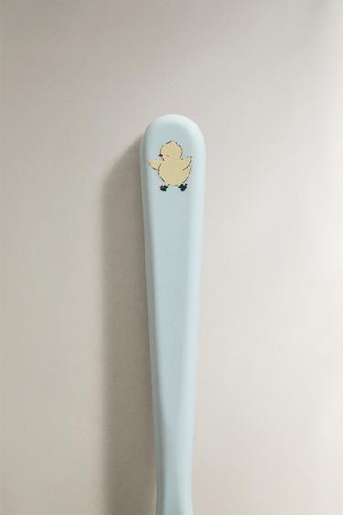 CHILDREN'S CHICK SILICONE SPOON - Blue by Zara - Image 2