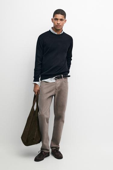 Zara Tapered fit jeans - Mink - Image 0