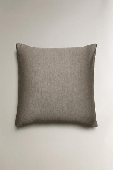 TAIE D’OREILLER CHAMBRAY - Gris de Zara - Image 1