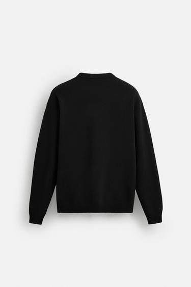 PULL STRUCTURÉ DOUX - Noir de Zara - Image 7