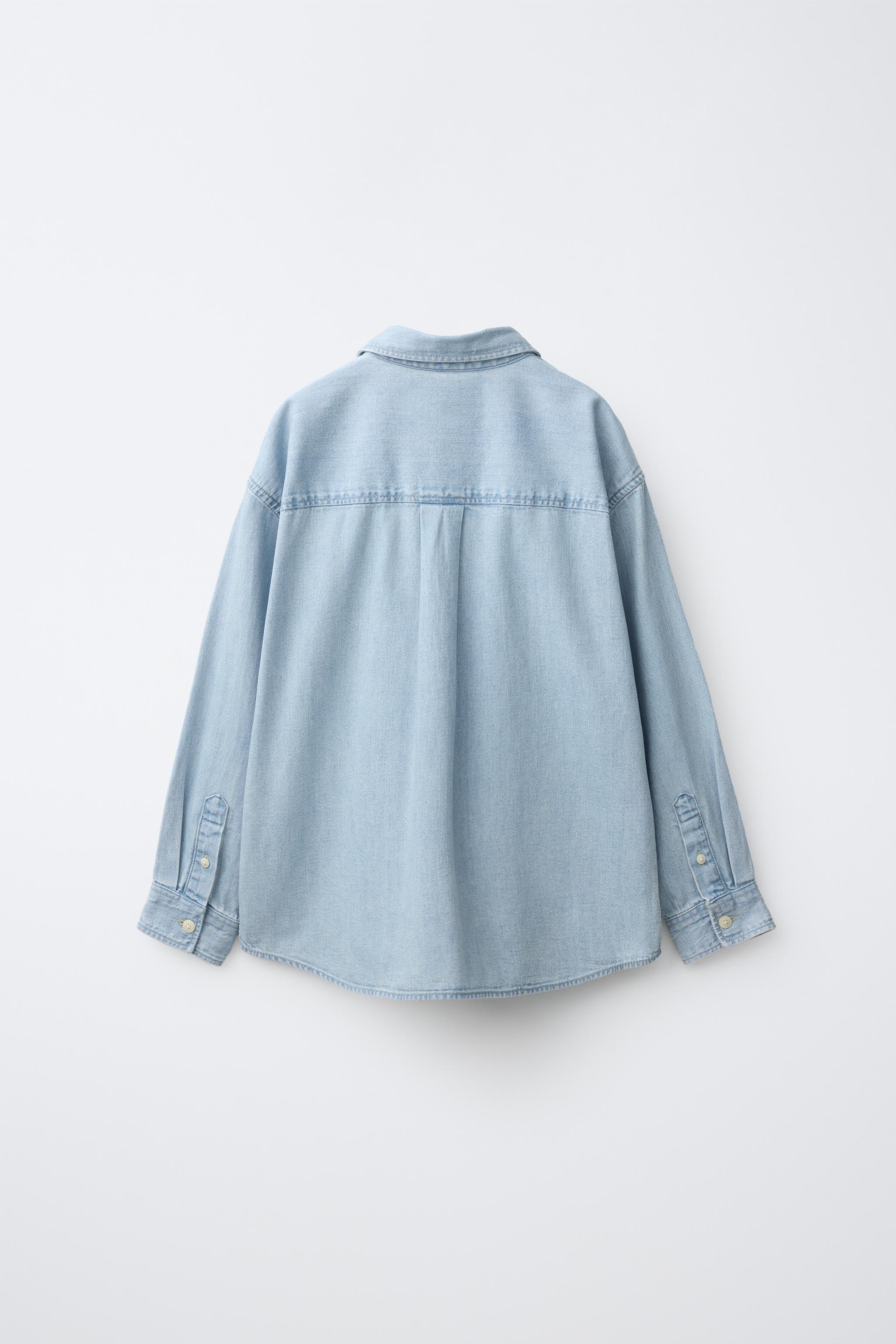 CHEMISE EN DENIM BRODÉE FRUIT OF THE LOOM™