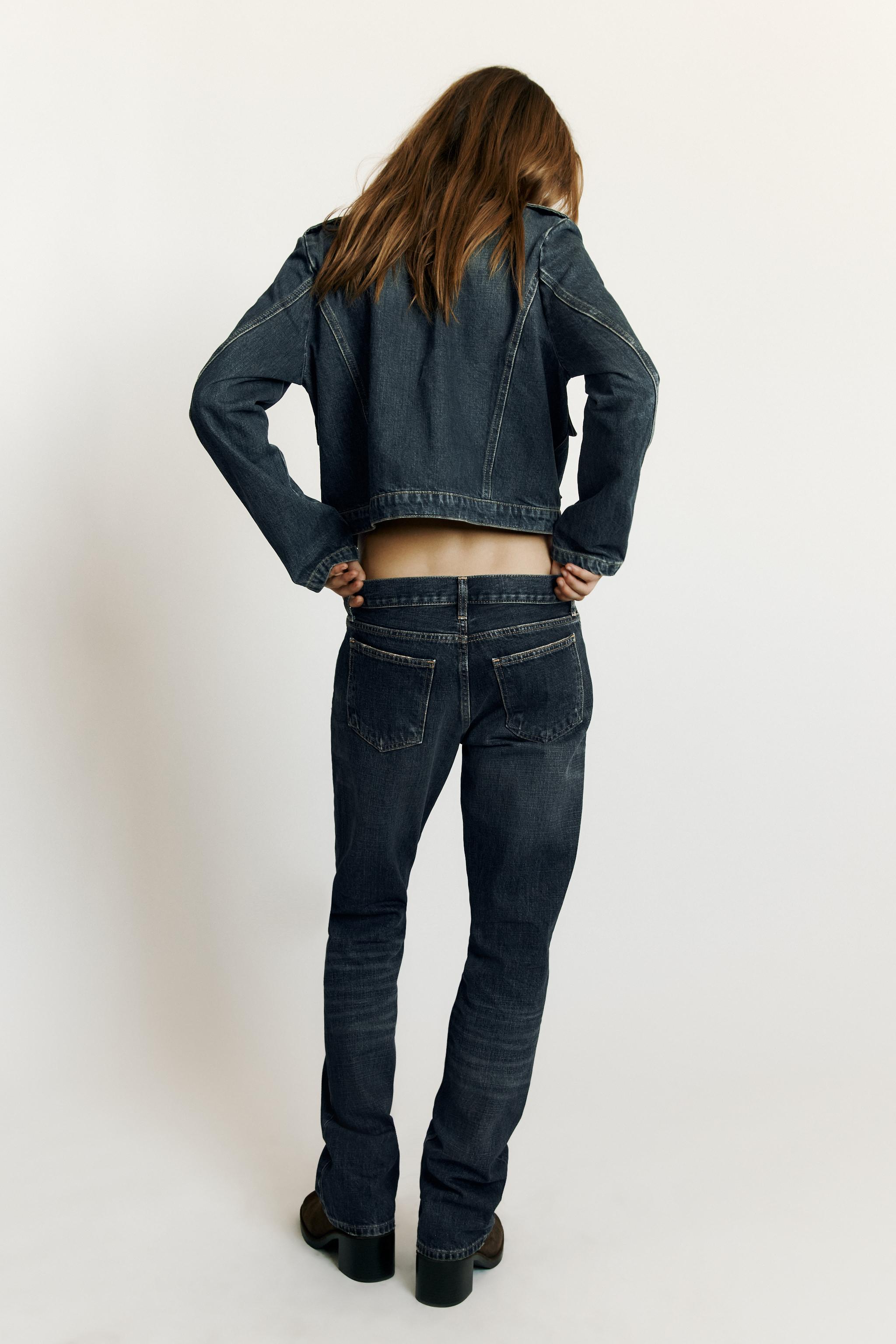 FITTED TRF DENIM JACKET WITH POCKETS