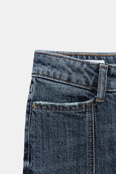 JEAN Z1975 ÉVASÉ TAILLE MOYENNE NERVURE - Bleu / Vert de Zara - Image 8