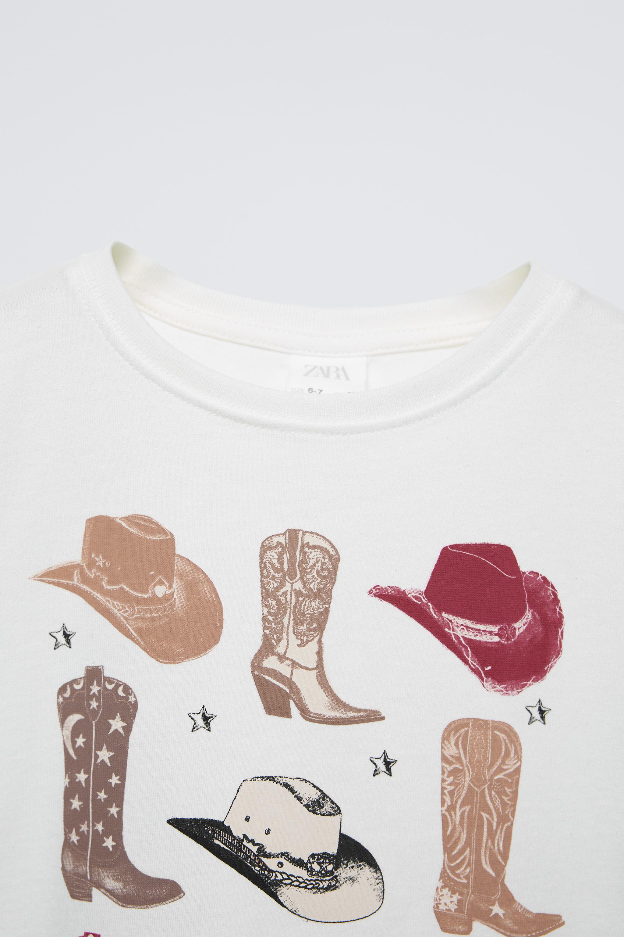 COWBOY T-SHIRT - Oyster-white | ZARA Australia