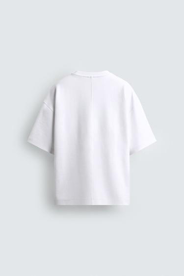 INTERLOCK LABEL SWEATSHIRT - White by Zara - Image 1