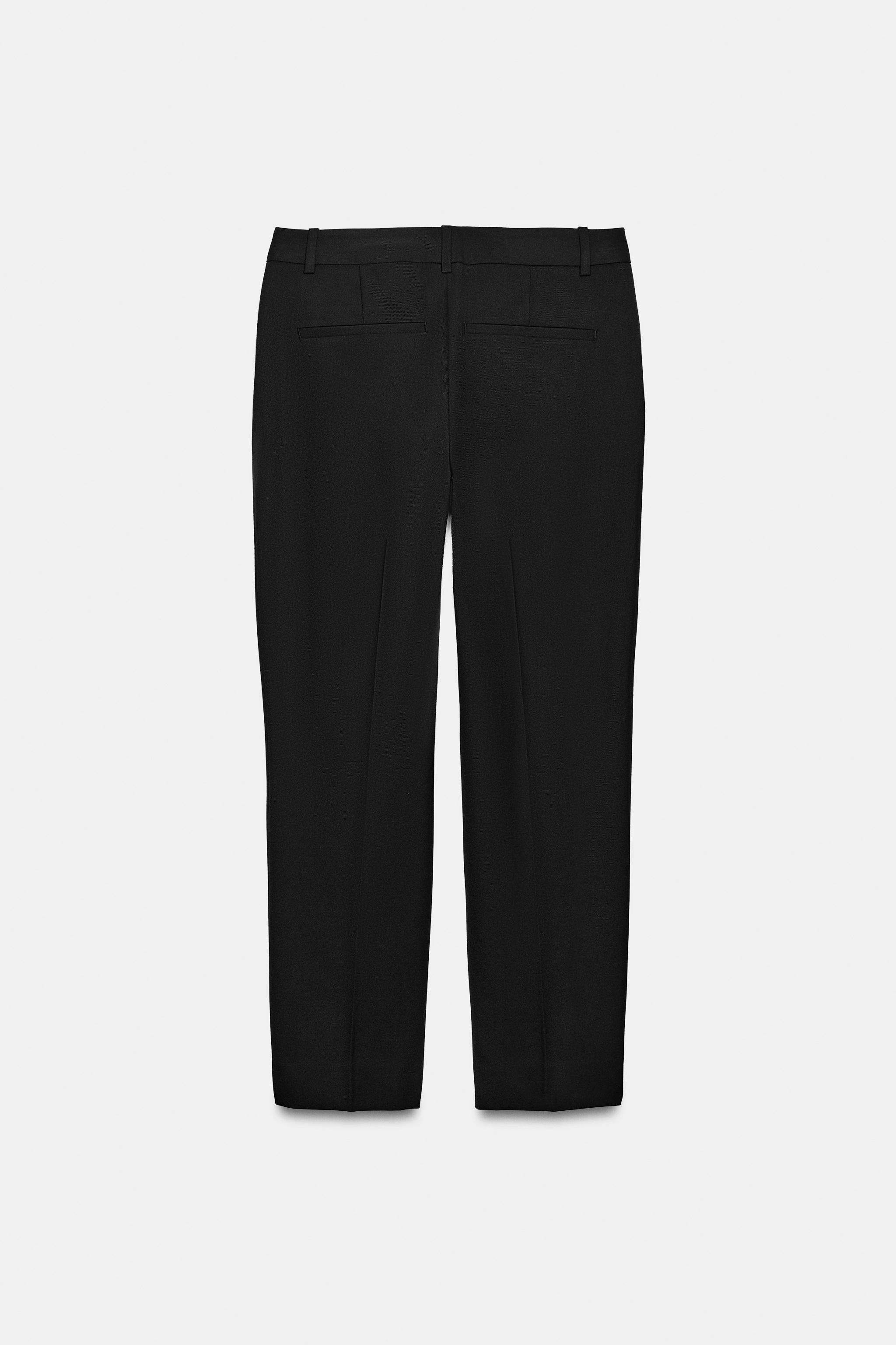 Zara DÜŞÜK BEL CROP FIT PANTOLON görsel 3