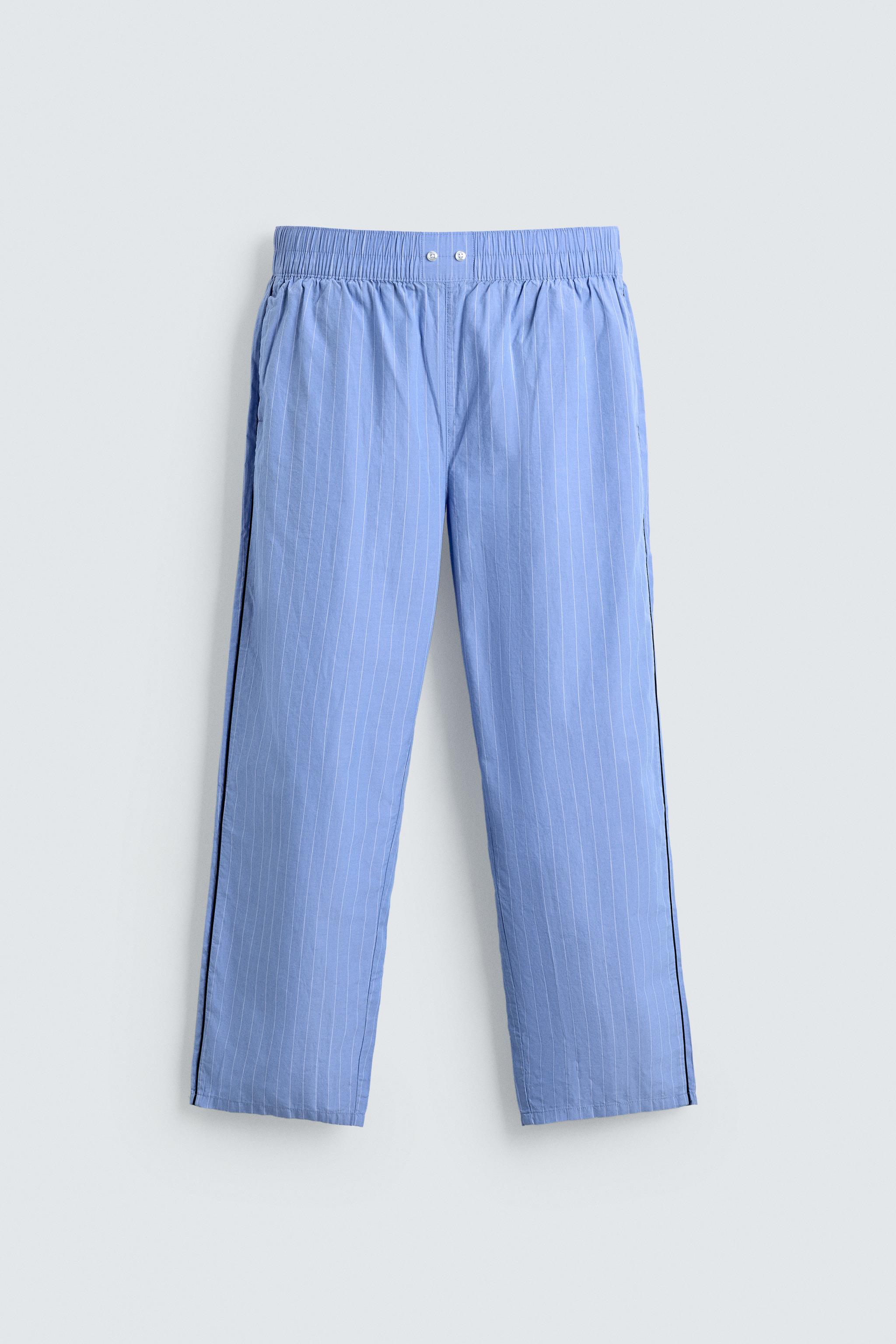 PAJAMA SET WITH CONTRAST PIPING