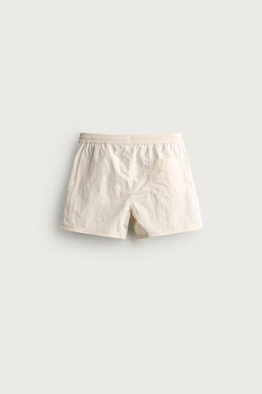 BASIC MID-LENGTH SWIMSUIT — Ecru 2