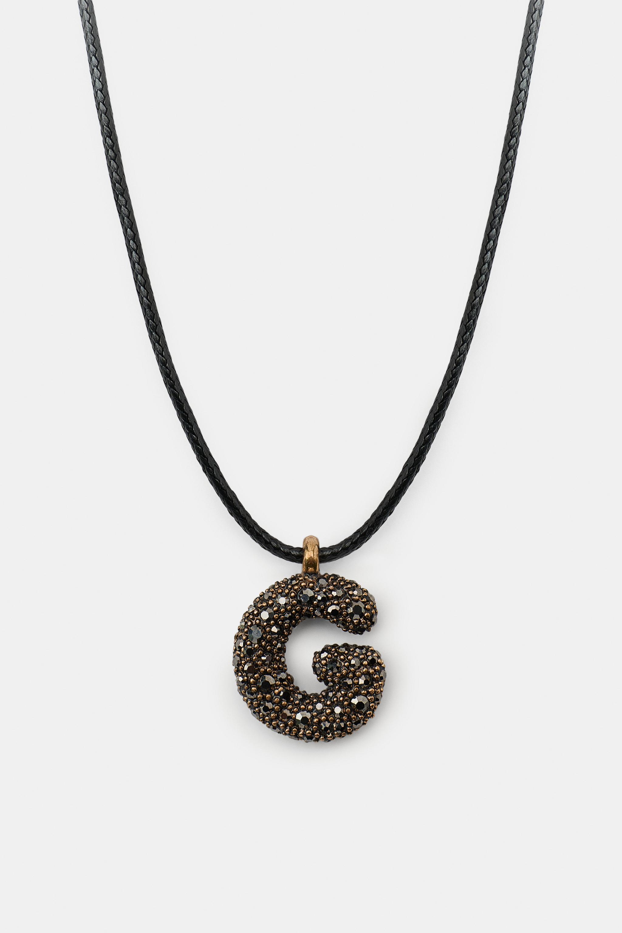 LETTER CORD NECKLACE