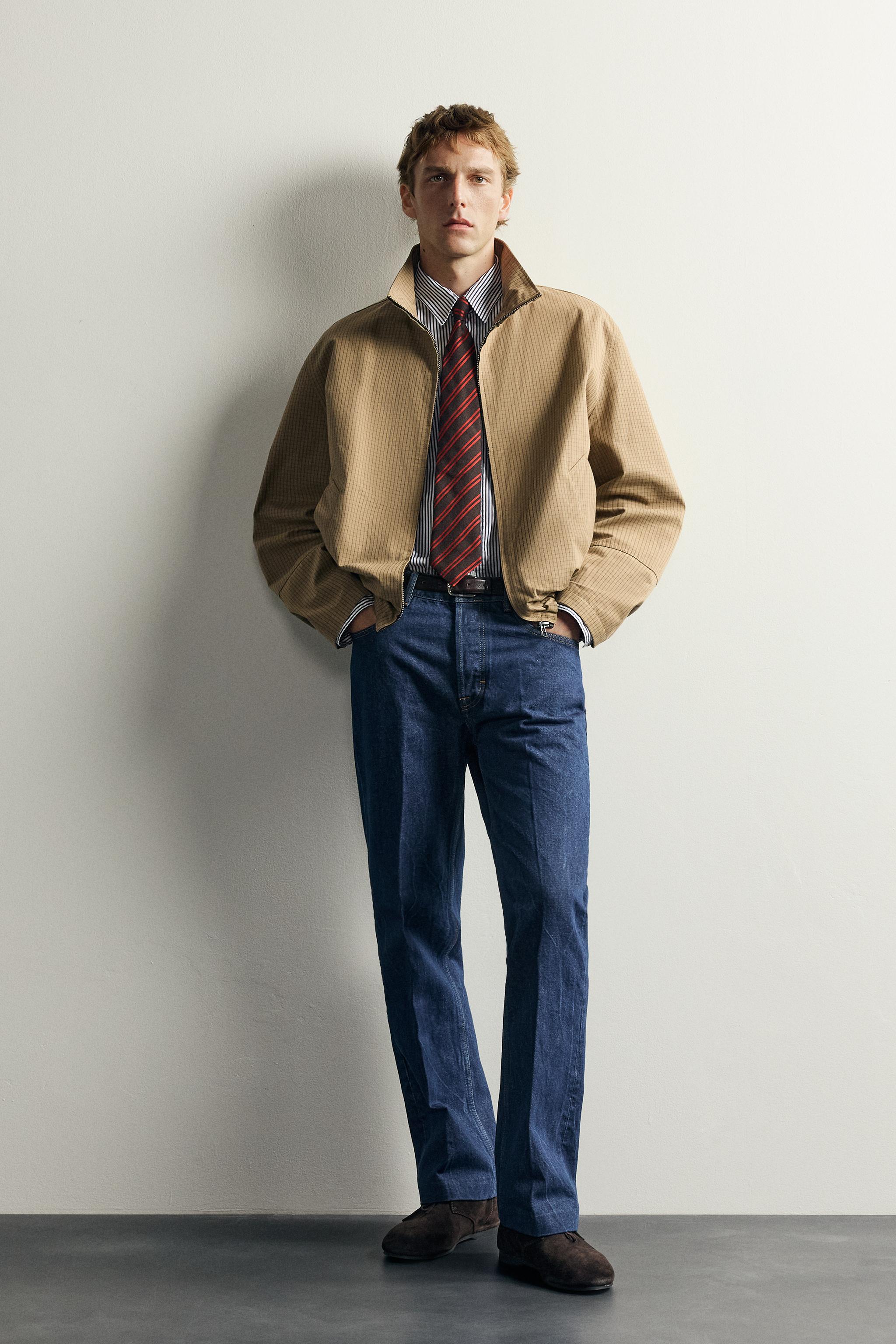 Мужские куртки Zara AARON LEVINE X ZARA PLAID JACKET