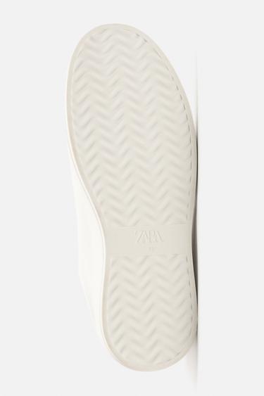 TENNIS EN CUIR ÉPAISSES - Blanc de Zara - Image 3