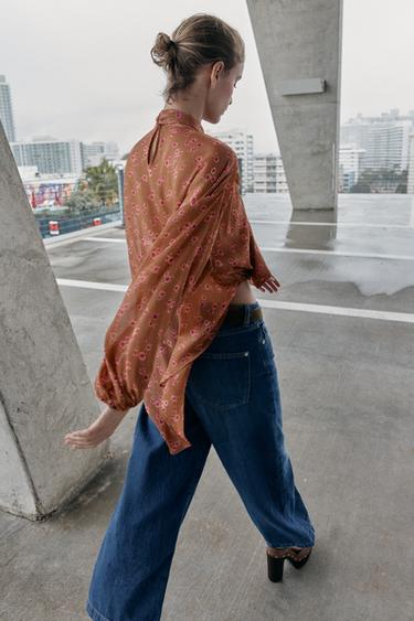 PRINTED SHIRT WITH BOW - Multicoloured by Zara - Image 2