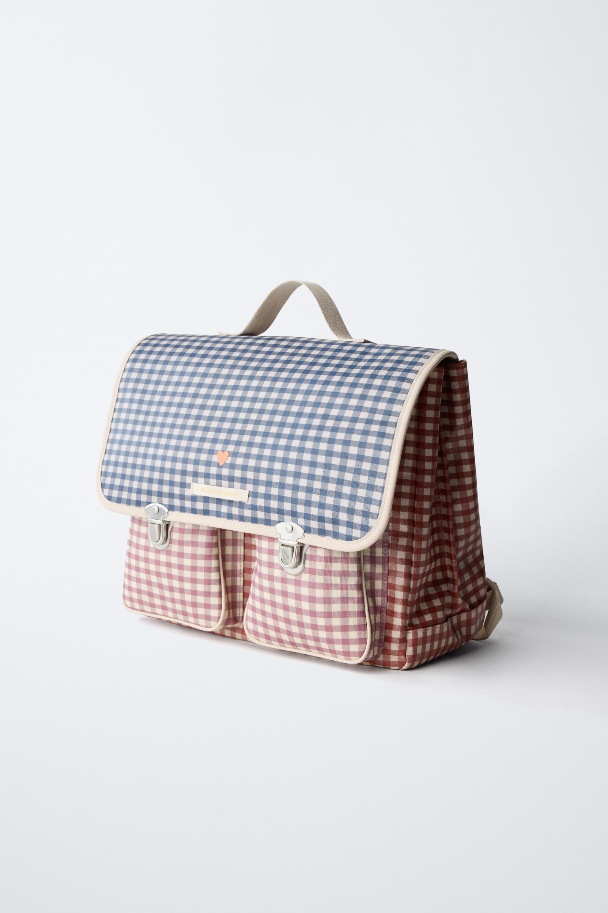 GINGHAM SATCHEL BACKPACK