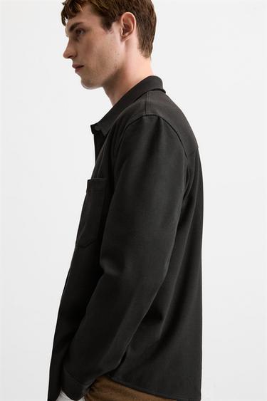 SURCHEMISE CONFORT - Noir de Zara - Image 6