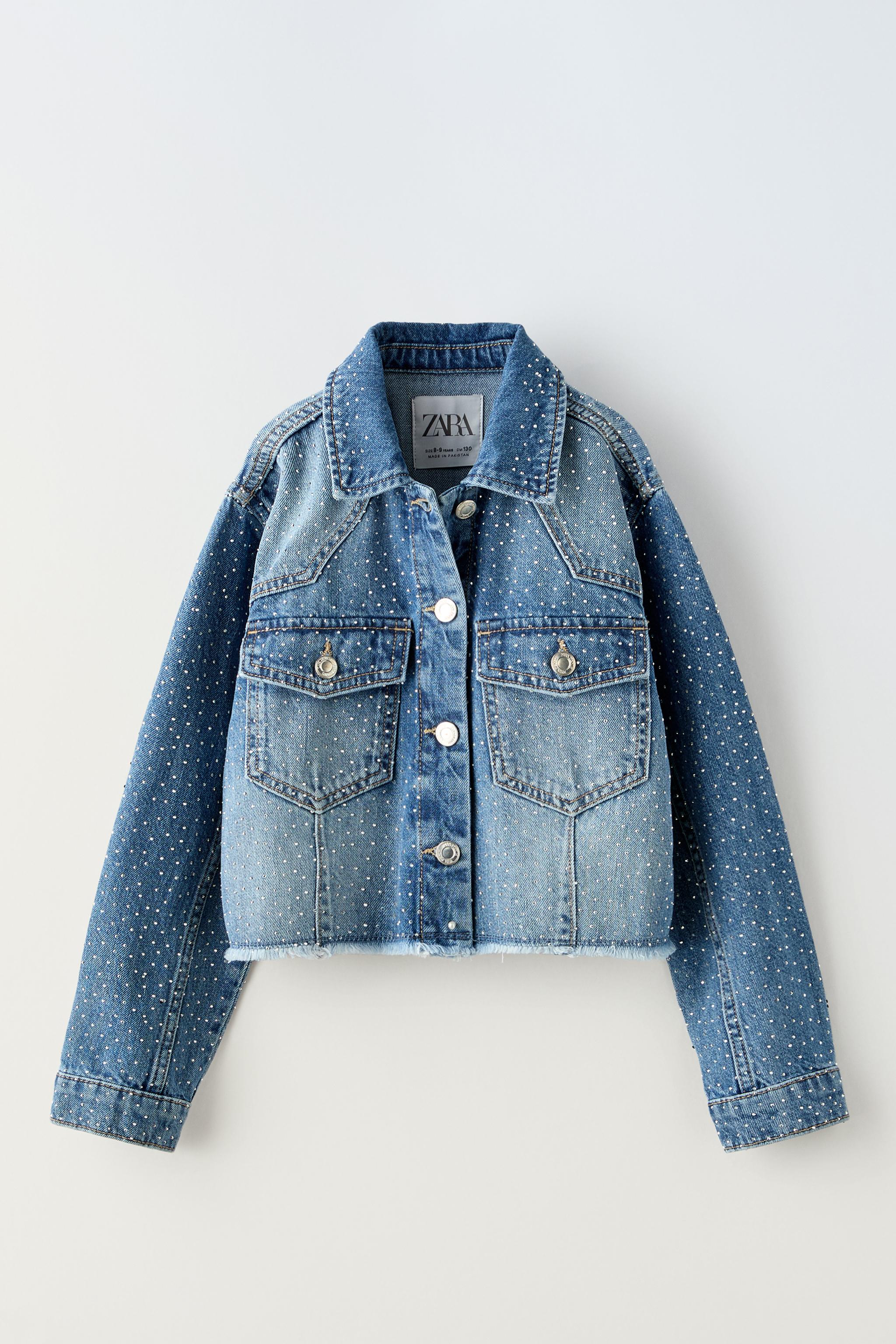 Denim jacket with patches zara best sale