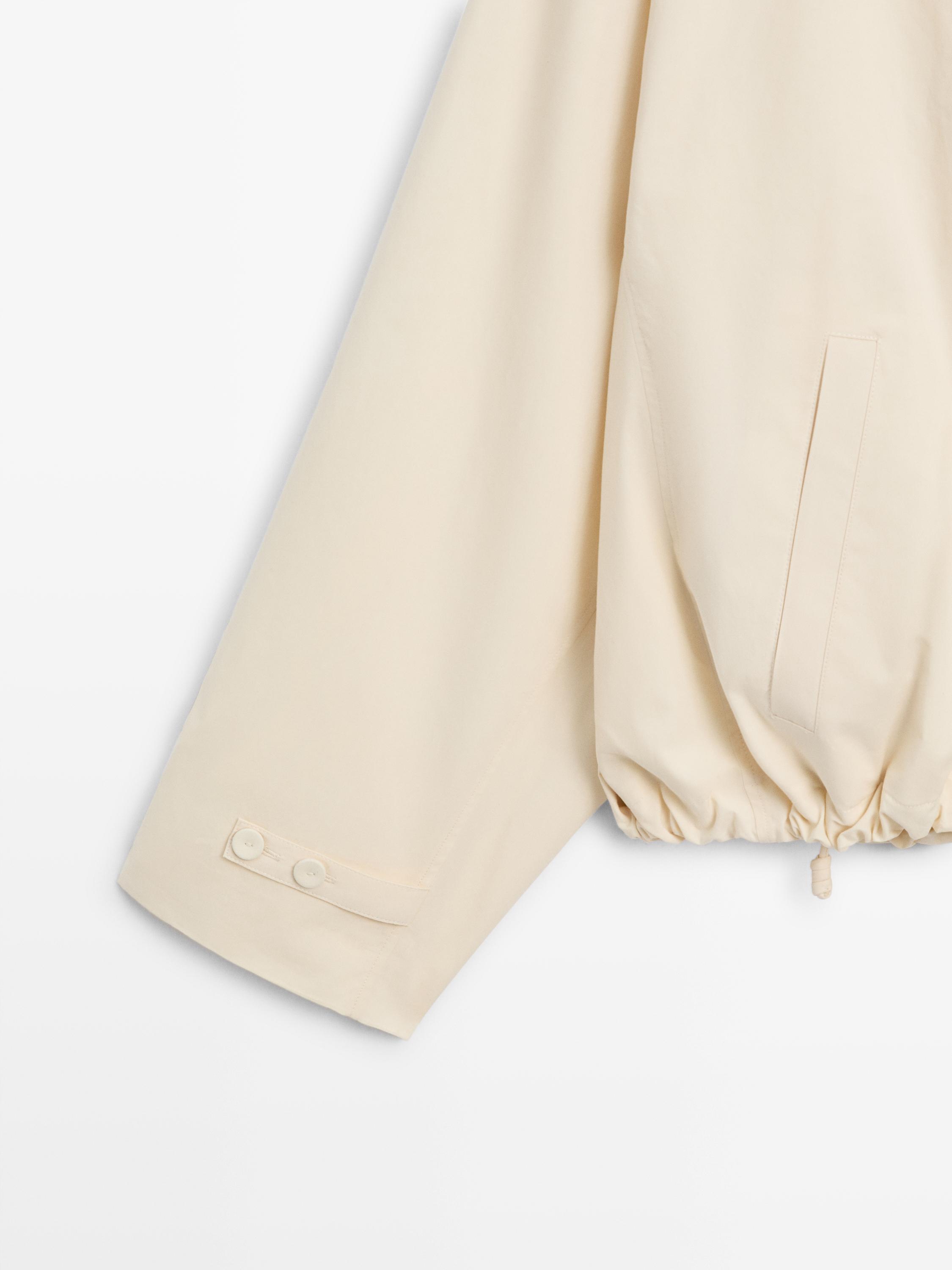 Cotton jacket with button details