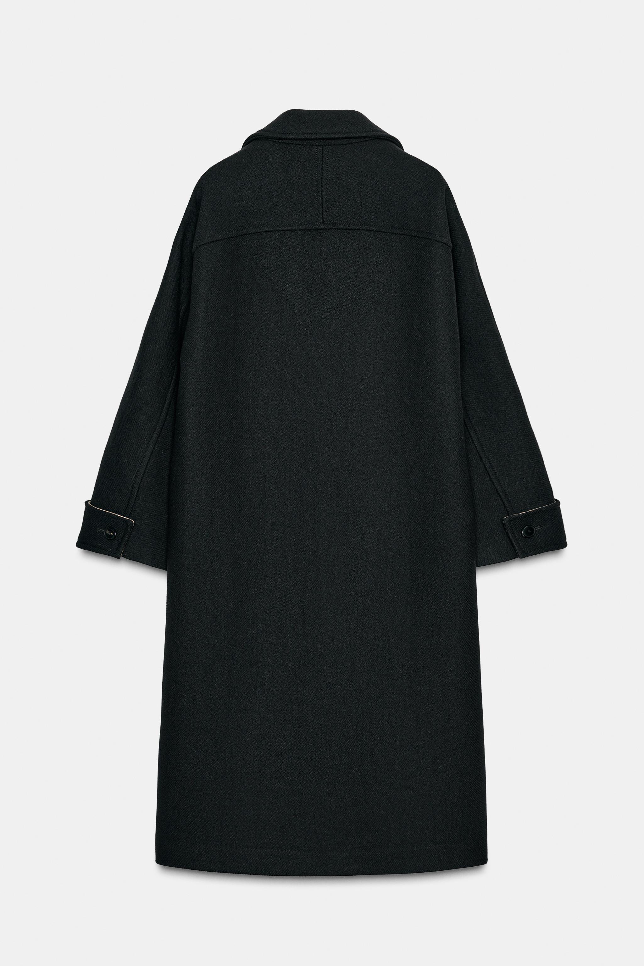 MANTEAU OVERSIZE POIGNET CONTRASTANT